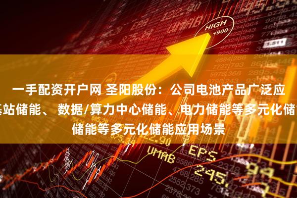 一手配资开户网 圣阳股份：公司电池产品广泛应用于通信基站储能、 数据/算力中心储能、电力储能等多元化储能应用场景